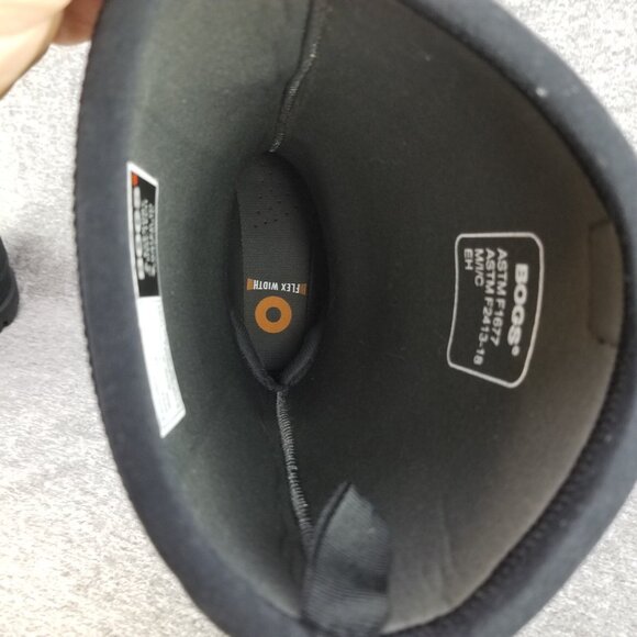 ✅BOGS Stockman Composite Toe Black Waterproof Pull on Winter Work Boots Men's 7 - Picture 5 of 11